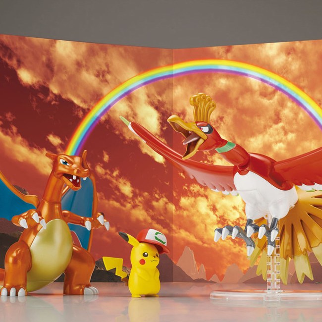 ポケモンプラモコレクション ホウオウ&リザードン&サトシのピカチュウセット