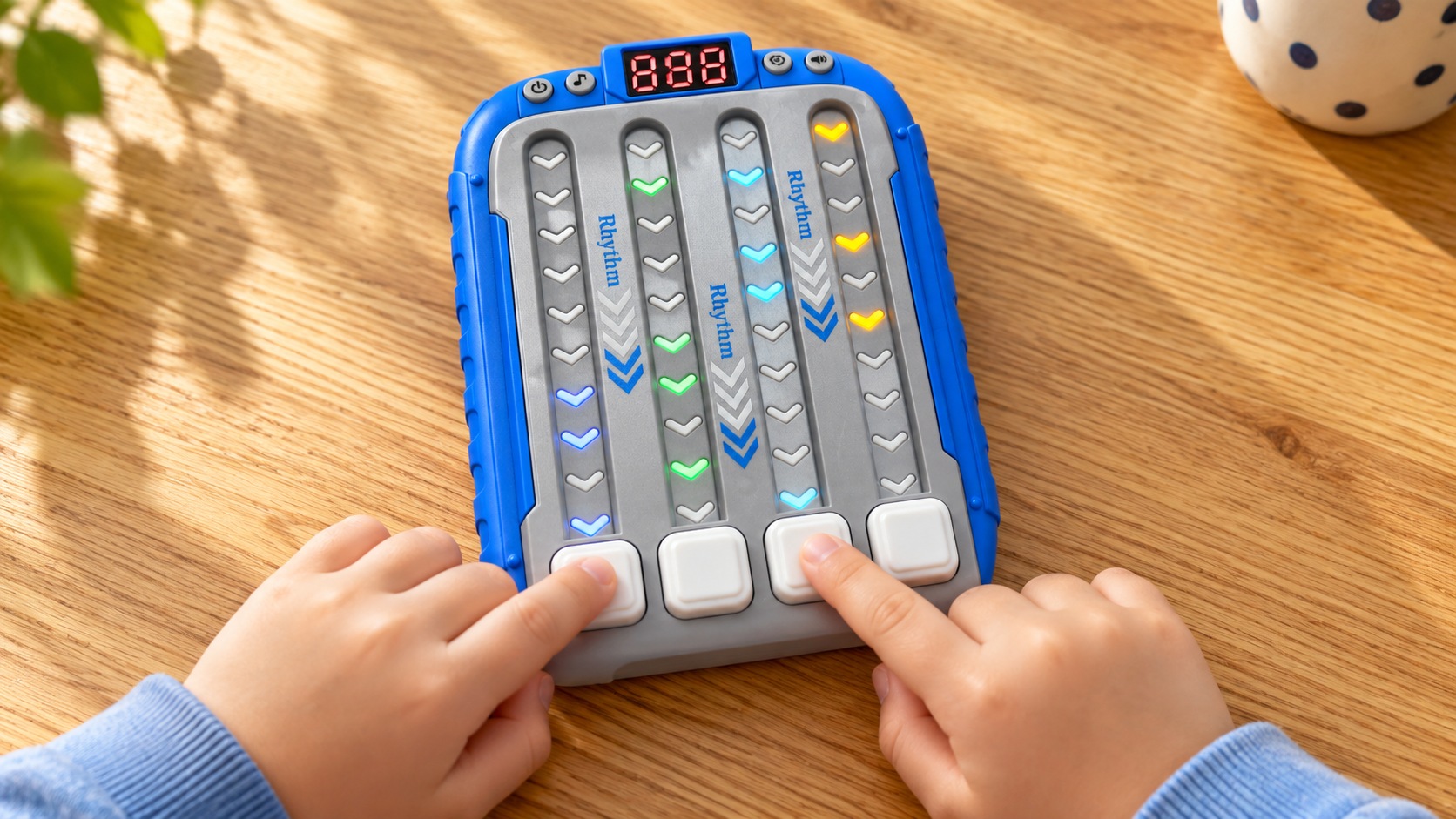 音ゲーマスター 遊び方は光に合わせてボタンを押すだけ
